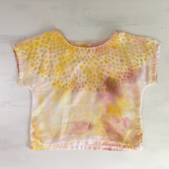 SOLD Watercolor Cropped Vintage Tee - Picture 3 of 8